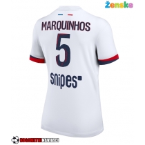Ženske Nogometnih dresov Paris Saint-Germain Marquinhos #5 Gostujoči 2025-26 Kratki rokavi